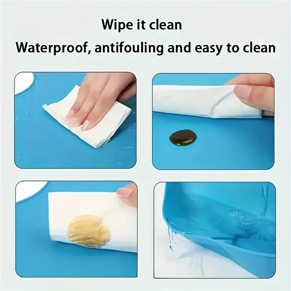 Большие силиконовые нагрудники – обзор и цена Waterproof Baby Bibs Silicone