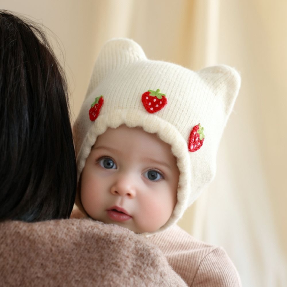 Зимняя вязаная шапочка для мал – обзор и цена Infant Beanie Hat With Ears